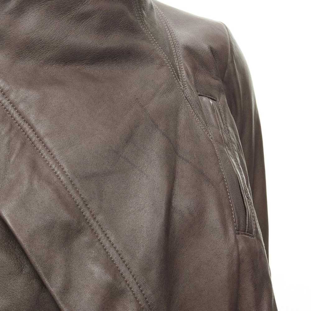 Rick Owens RICK OWENS dust brown lambskin leather… - image 10