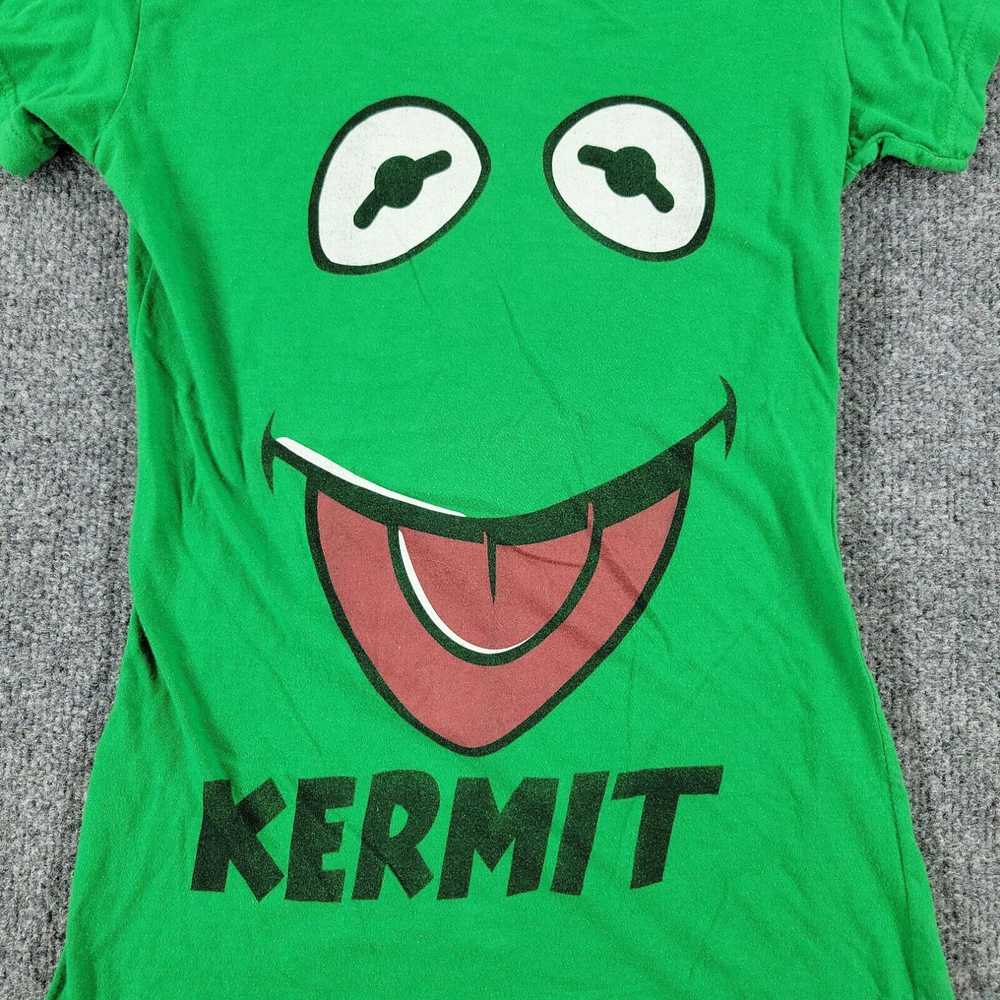 Vintage Kermit The Frog Shirt Women's Small Green… - image 2