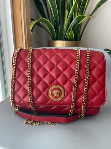 Versace Versace Medusa Nappa Leather Quilted Red S
