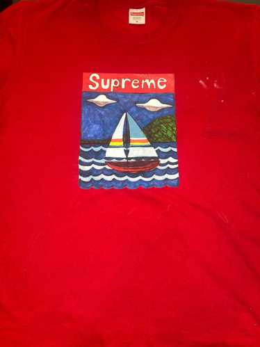 Streetwear × Supreme Supreme Sailboat Tee Red