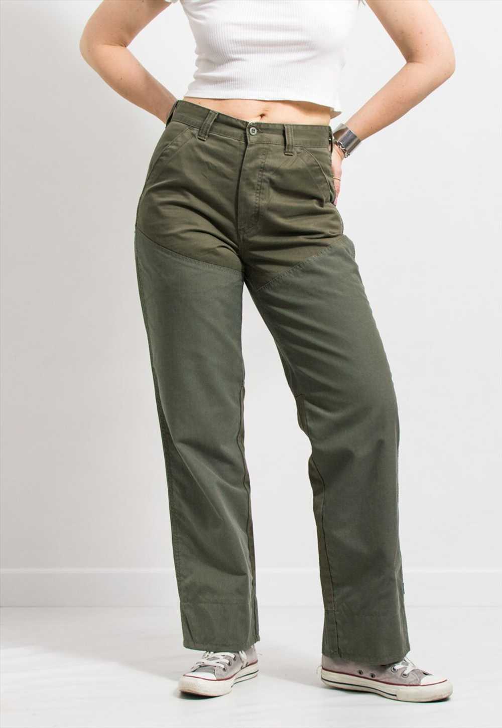 DOCKERS jeans in green straight leg worker pants … - image 1