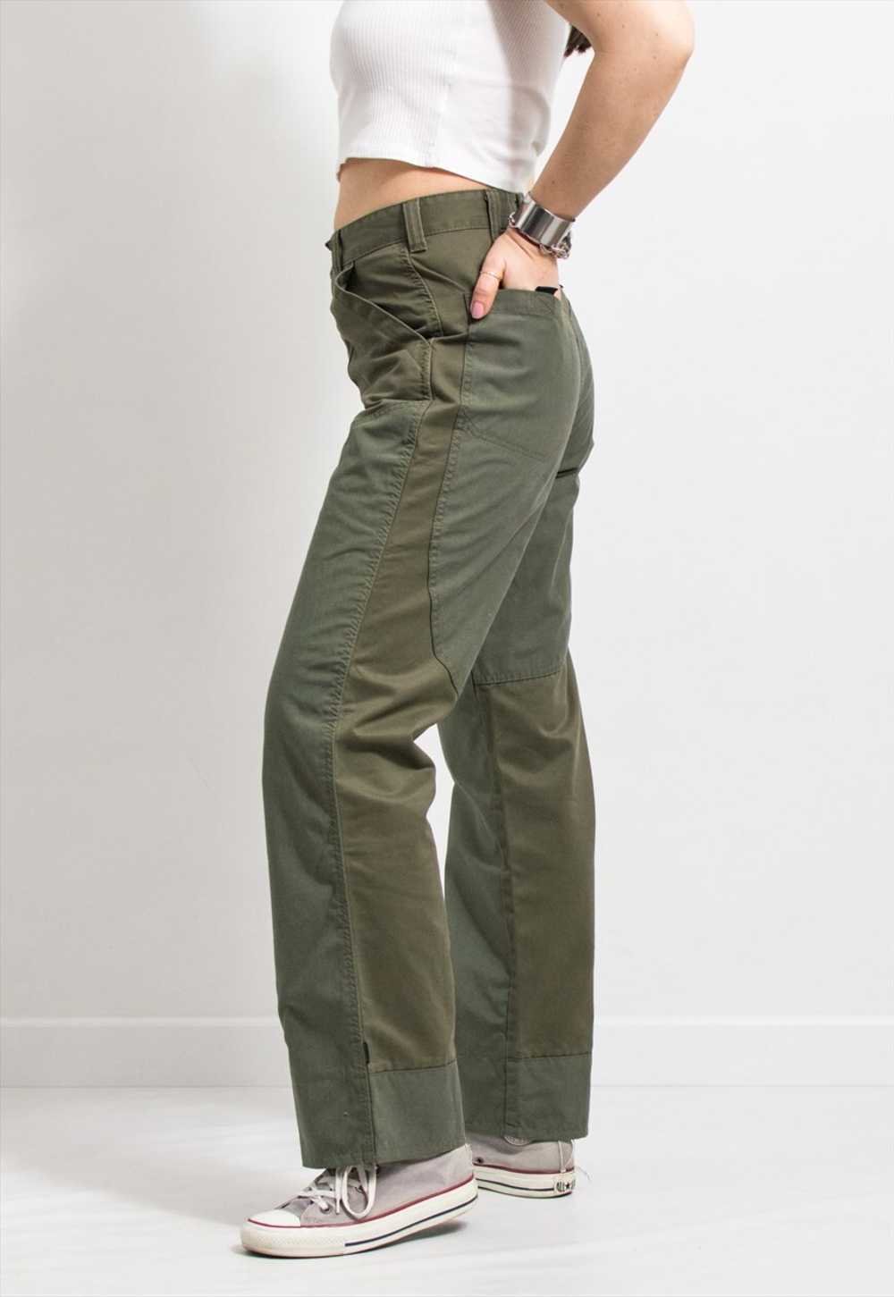 DOCKERS jeans in green straight leg worker pants … - image 2