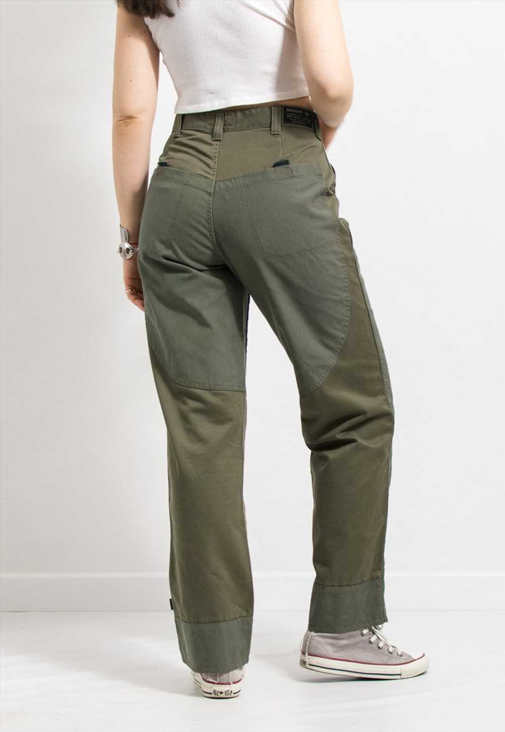 DOCKERS jeans in green straight leg worker pants … - image 3