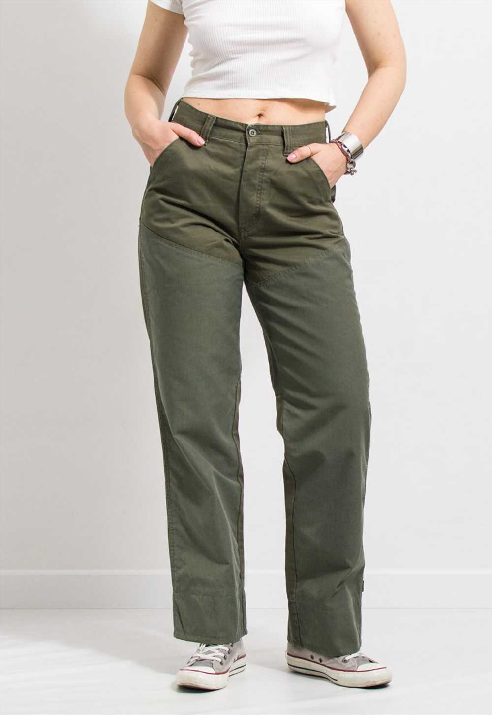 DOCKERS jeans in green straight leg worker pants … - image 4