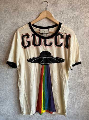 Gucci Gucci T-shirt UFO rainbow print - image 1