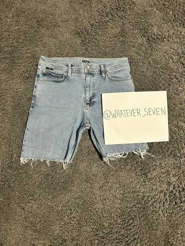 Distressed Denim Light Washed Jean Shorts