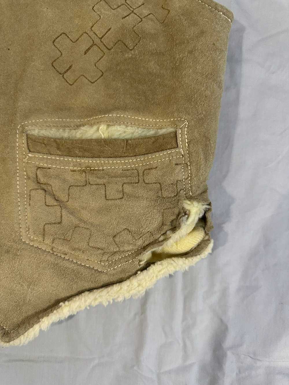 Other × Vintage Valencia Suede Sherpa Lined Steer… - image 2