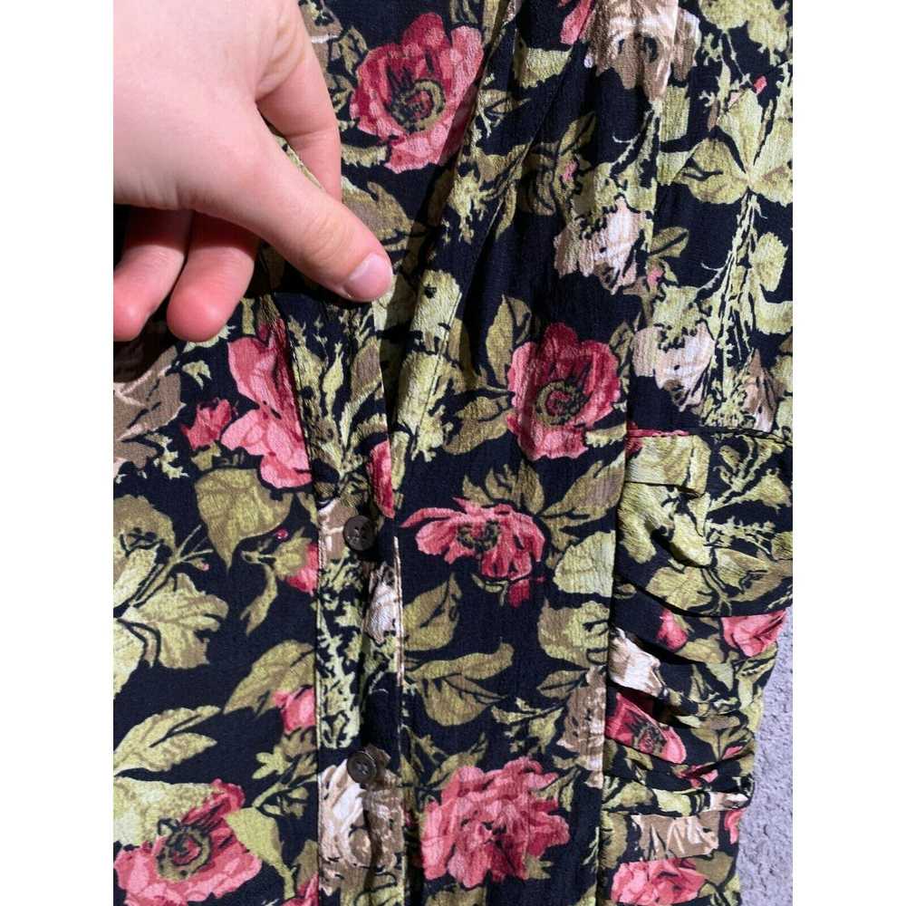 Designer × Gianni GIANNI VINTAGE DRESS FLOWERS GR… - image 4
