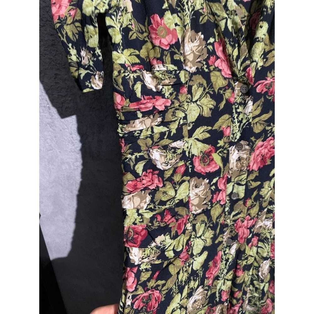 Designer × Gianni GIANNI VINTAGE DRESS FLOWERS GR… - image 5