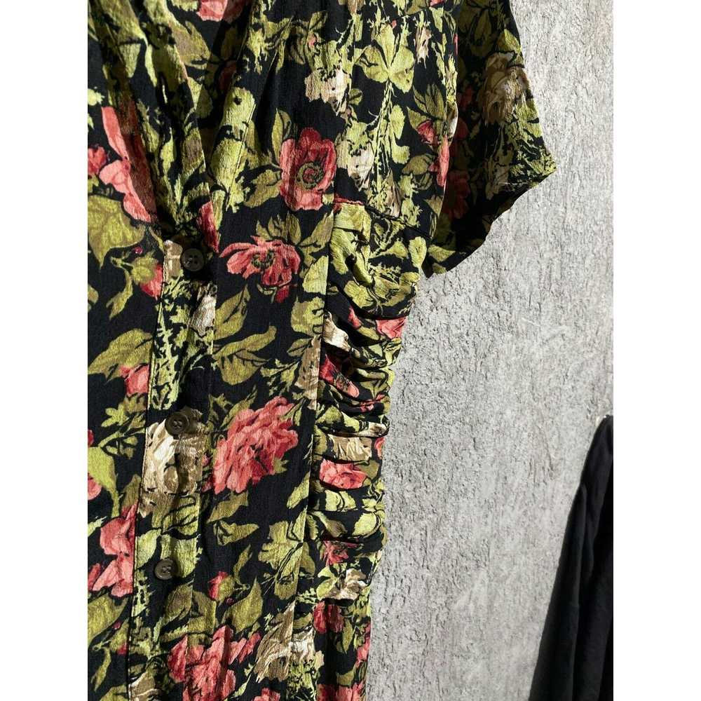 Designer × Gianni GIANNI VINTAGE DRESS FLOWERS GR… - image 6