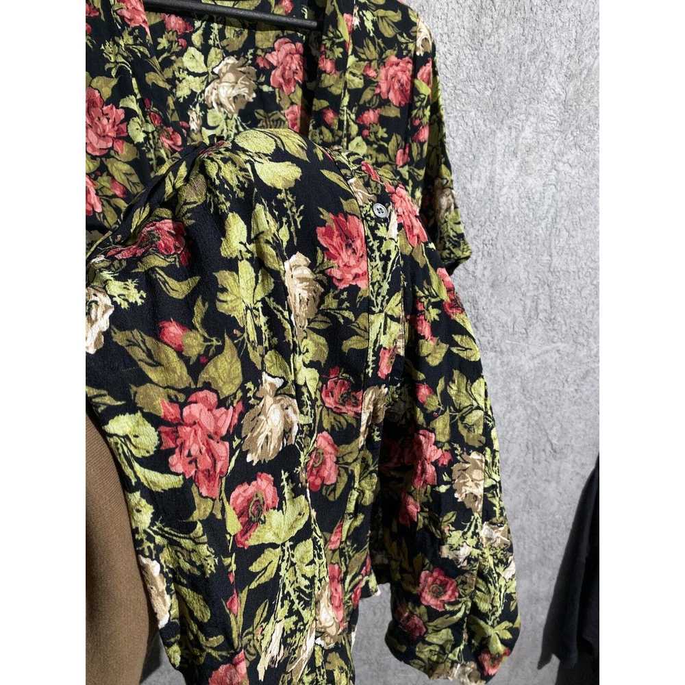 Designer × Gianni GIANNI VINTAGE DRESS FLOWERS GR… - image 7
