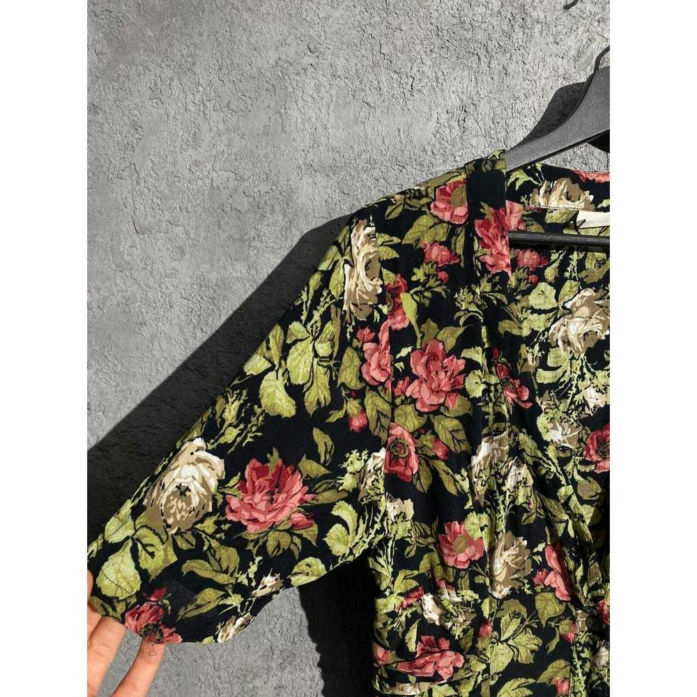 Designer × Gianni GIANNI VINTAGE DRESS FLOWERS GR… - image 8
