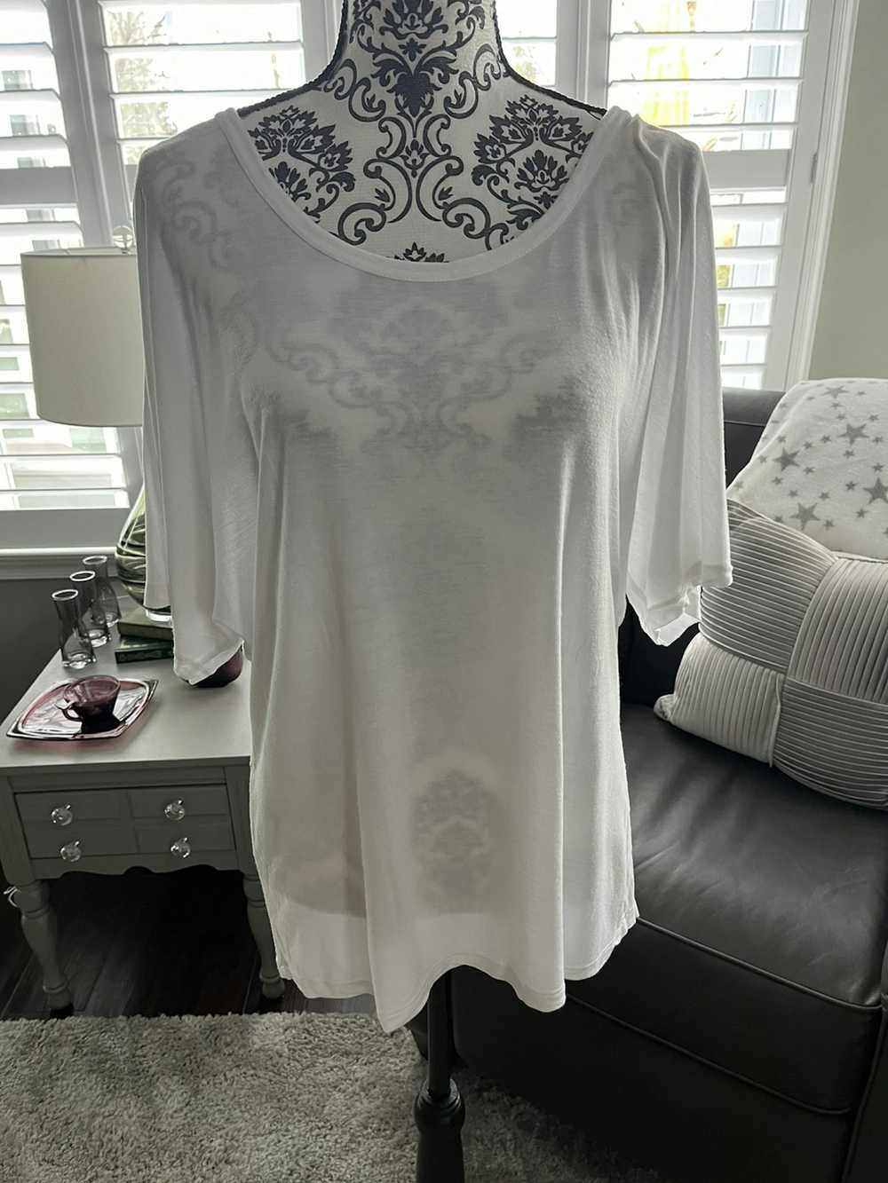 Other Lascana size large white drop shirt sleeve … - image 4