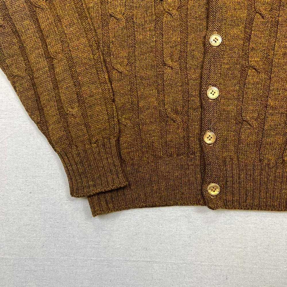 Robert Bruce Vintage 60's mocha brown cardigan - image 6