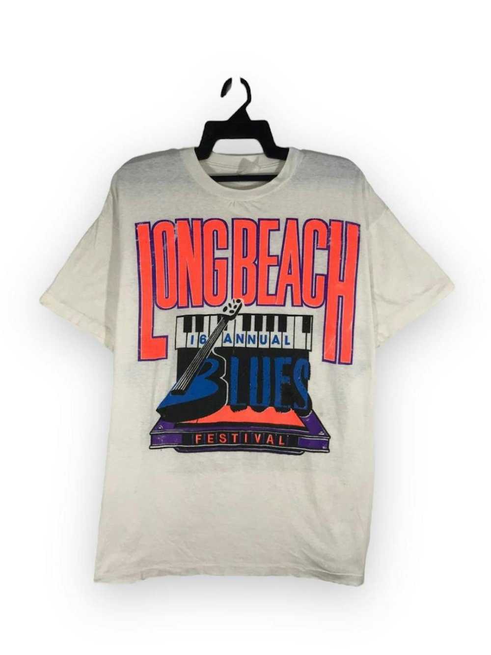 Band Tees × Vintage vintage Long beach blues fest… - image 1