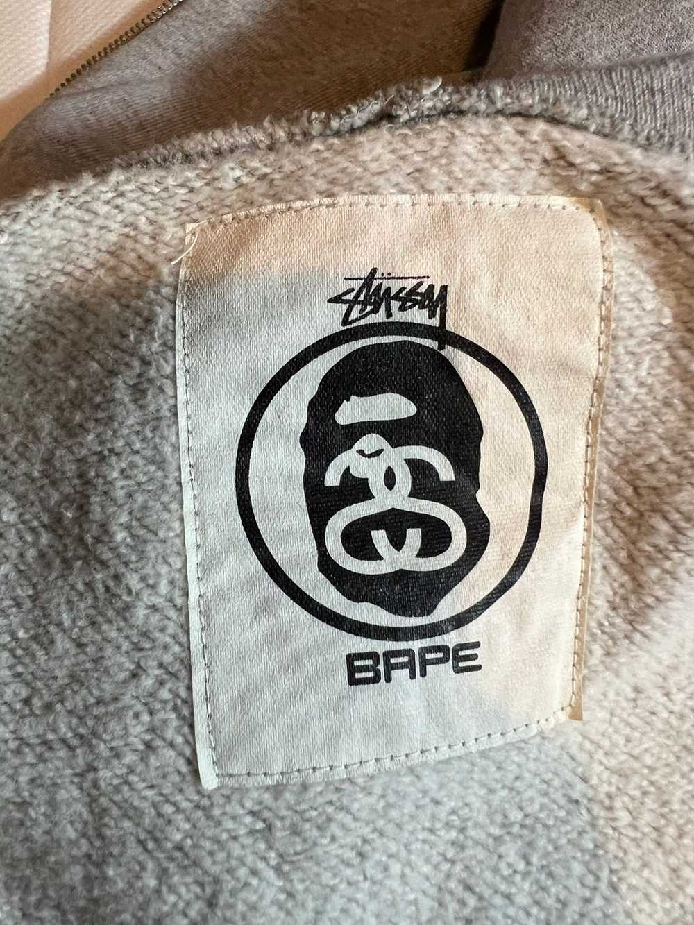 Bape × Stussy Bape x Stussy Shark Full Zip Hoodie - image 7