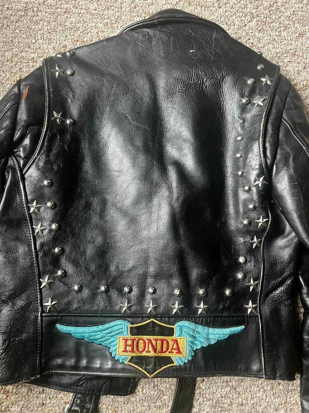 Honda Vintage leather Jacket - image 5
