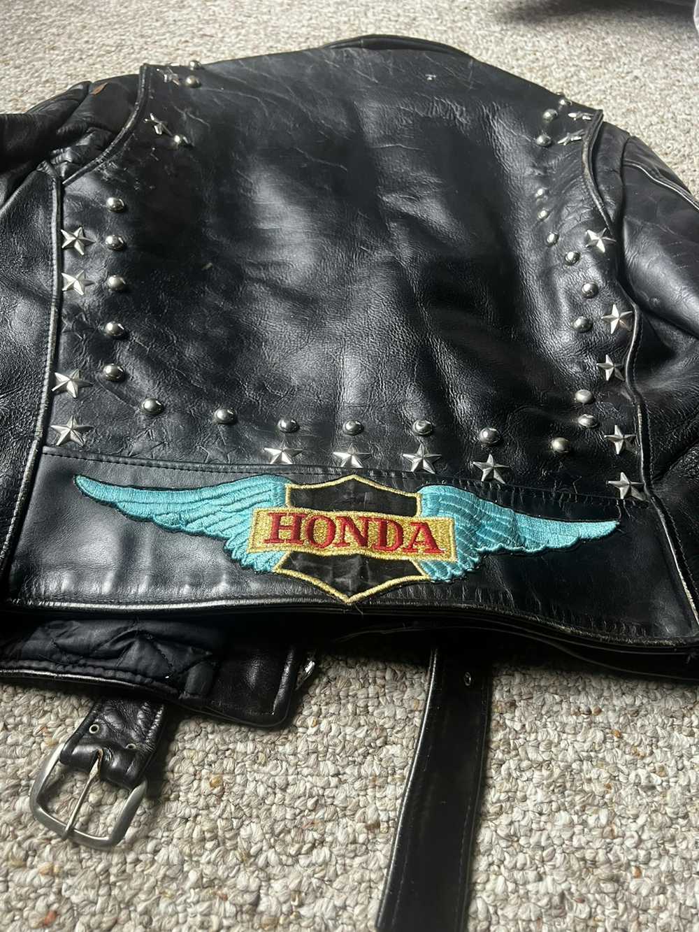 Honda Vintage leather Jacket - image 7