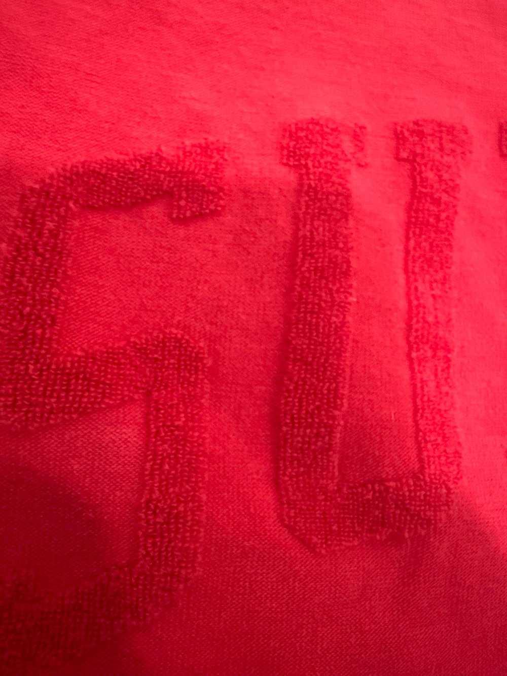 Supreme red supreme tee fuzzy letters (small grea… - image 4