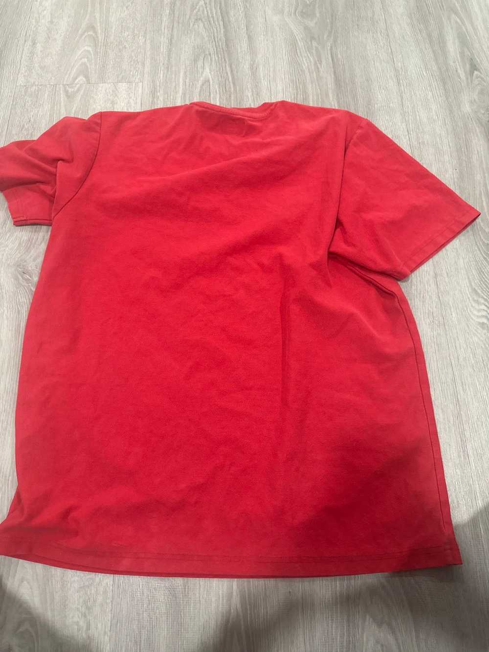 Supreme red supreme tee fuzzy letters (small grea… - image 8