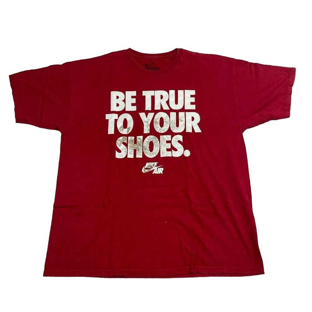 Nike Nike Air Be True To Your Shoes Tee Vintage S… - image 1