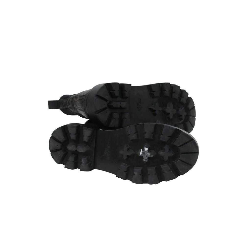 Prada Hiking Combat Chelseas Boots Black Leather … - image 10