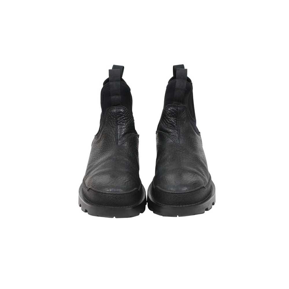 Prada Hiking Combat Chelseas Boots Black Leather … - image 2