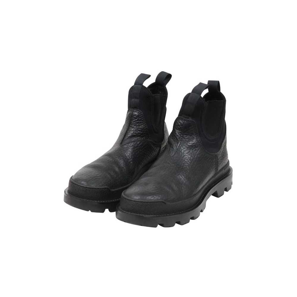 Prada Hiking Combat Chelseas Boots Black Leather … - image 3