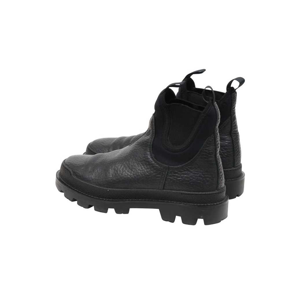 Prada Hiking Combat Chelseas Boots Black Leather … - image 5