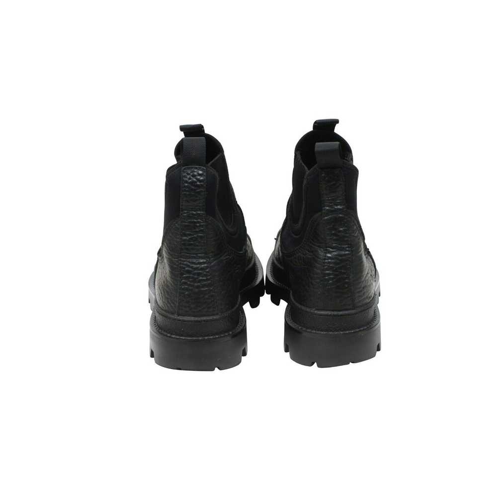 Prada Hiking Combat Chelseas Boots Black Leather … - image 6
