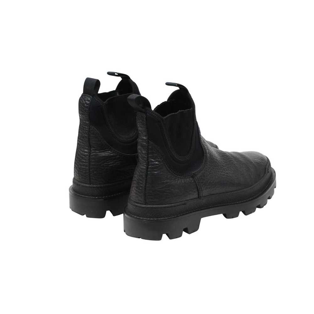Prada Hiking Combat Chelseas Boots Black Leather … - image 7