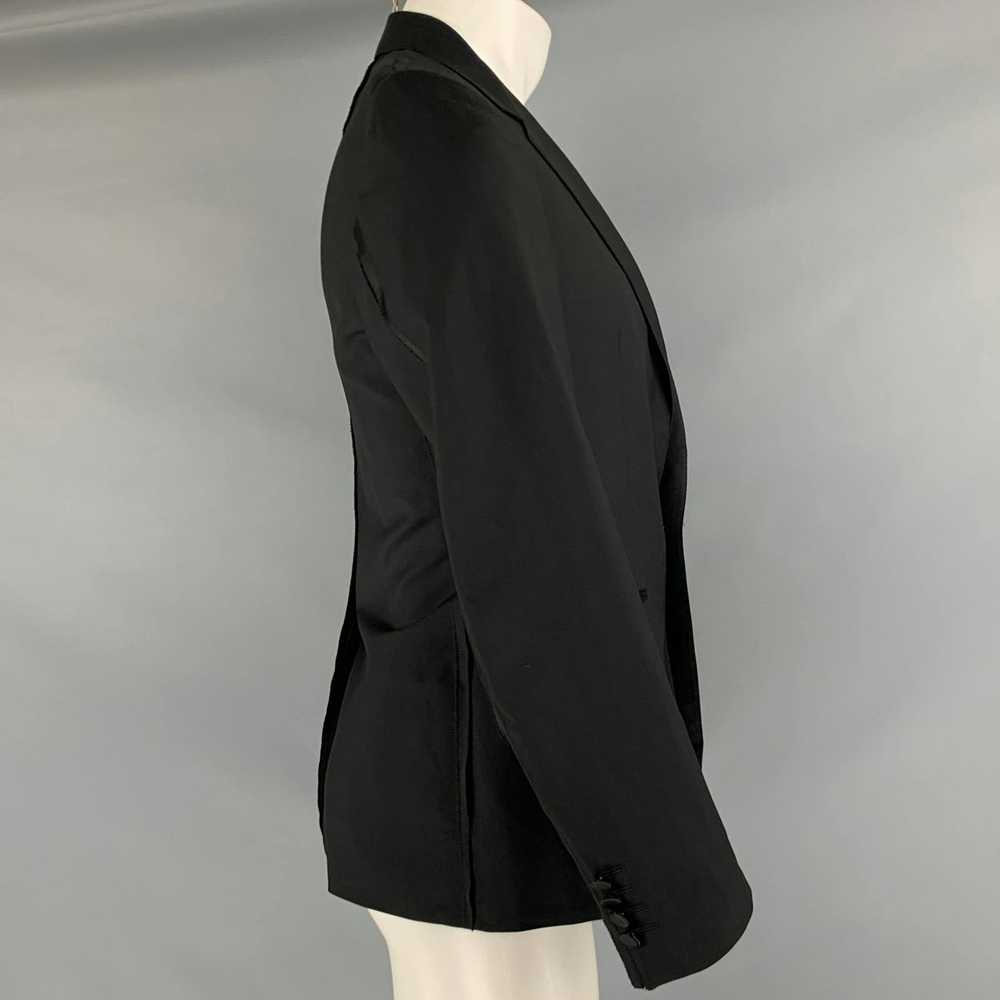 Lanvin Black Wool Mohair Notch Lapel Sport Coat - image 2