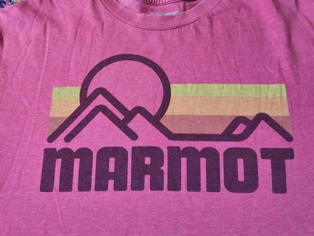Marmot Marmot Mens L Graphic Red Crew Neck T-Shir… - image 2
