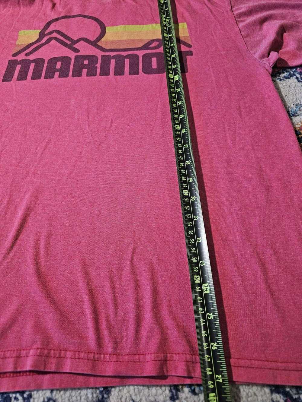 Marmot Marmot Mens L Graphic Red Crew Neck T-Shir… - image 4
