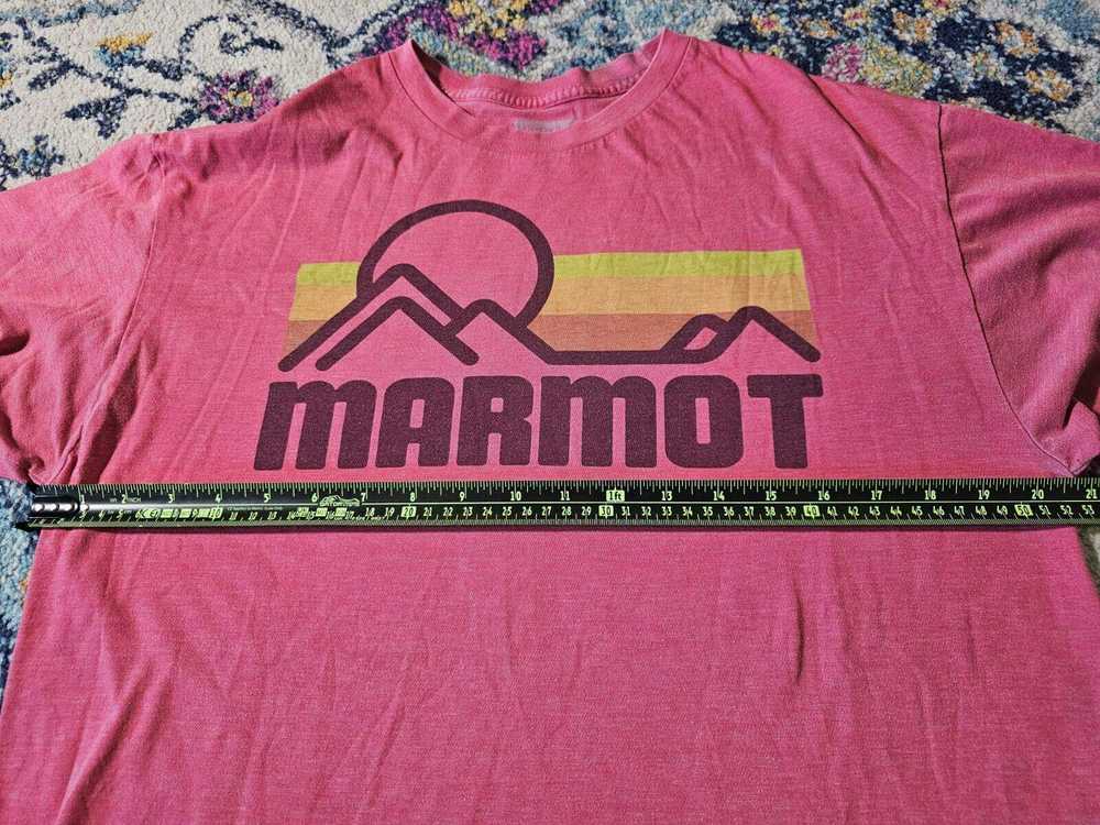 Marmot Marmot Mens L Graphic Red Crew Neck T-Shir… - image 5