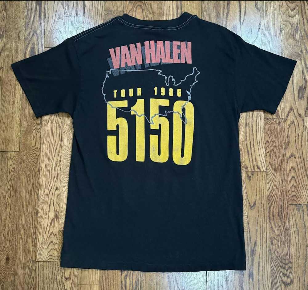 Vintage Vintage Van Halen 5150 1986 Tour T Shirt … - image 3