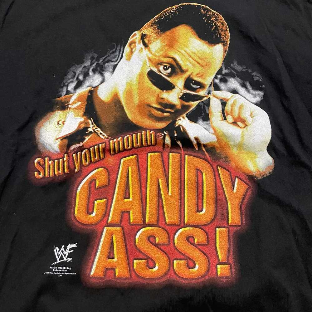 Alstyle Vintage 1999 WWF WWE The Rock Candy Ass T… - image 5