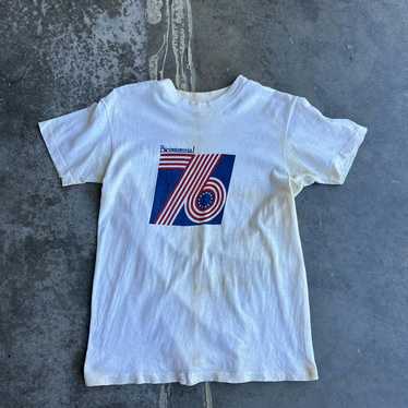 Hanes × Made In Usa × Vintage 1976 bicentennial T… - image 1