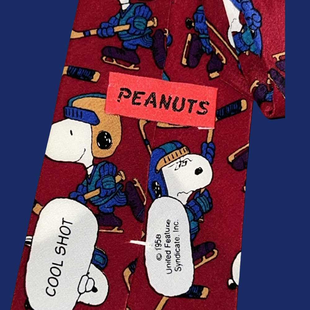Peanuts Vintage Peanuts Necktie Snoopy "Cool Shot… - image 4