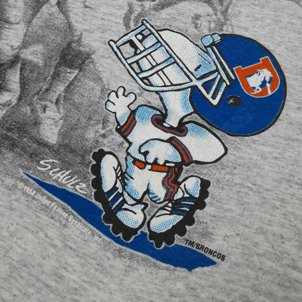 NFL Vintage 90's Trashed! DENVER BRONCOS x SNOOPY… - image 4