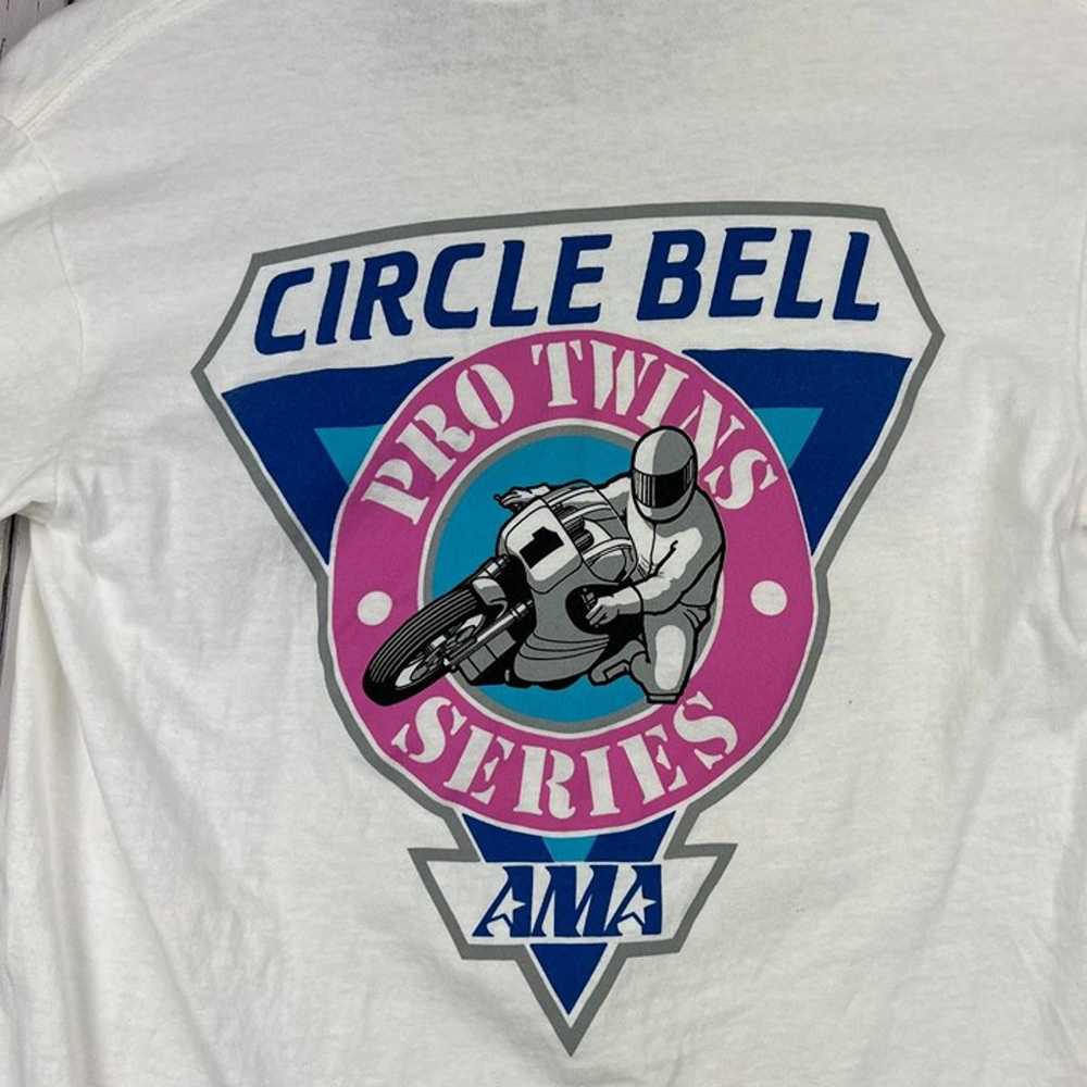 Vintage Circle Bell Pro Twins Series Large RP T-S… - image 7