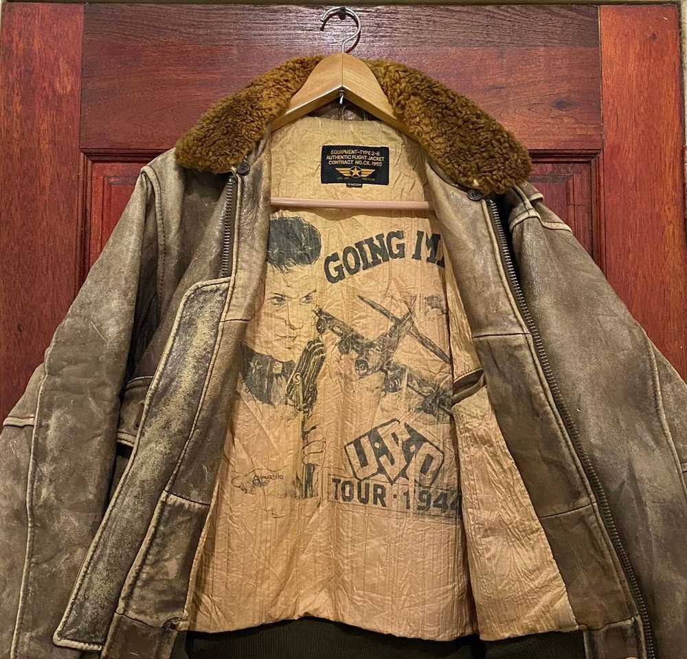 Leather Jacket × Usaf × Vintage VINTAGE USAF TYPE… - image 1