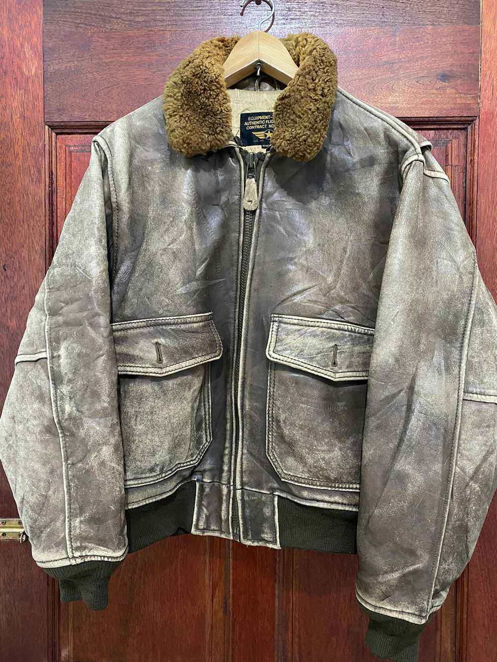 Leather Jacket × Usaf × Vintage VINTAGE USAF TYPE… - image 2
