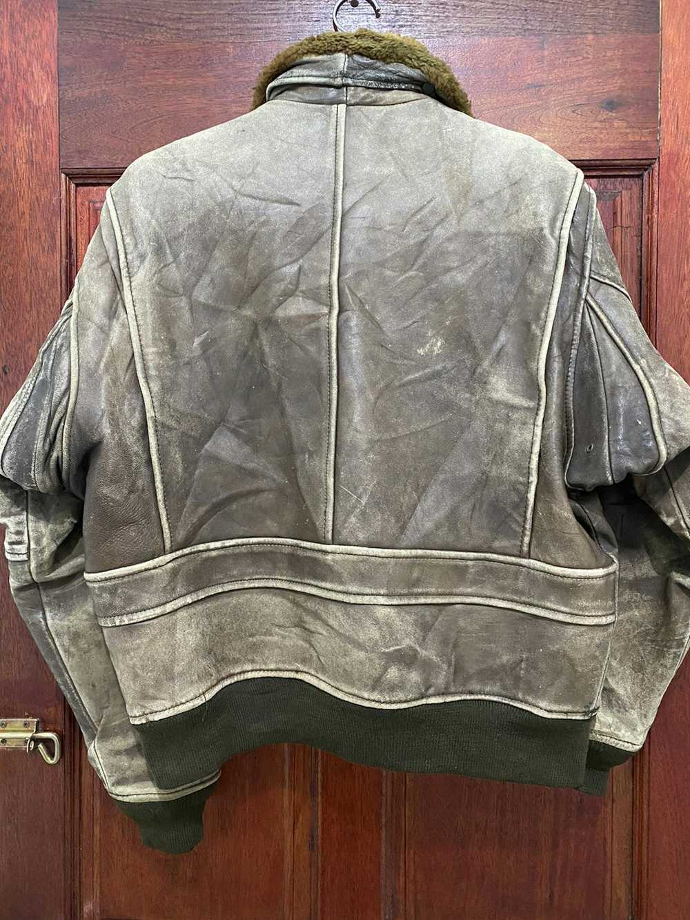 Leather Jacket × Usaf × Vintage VINTAGE USAF TYPE… - image 3
