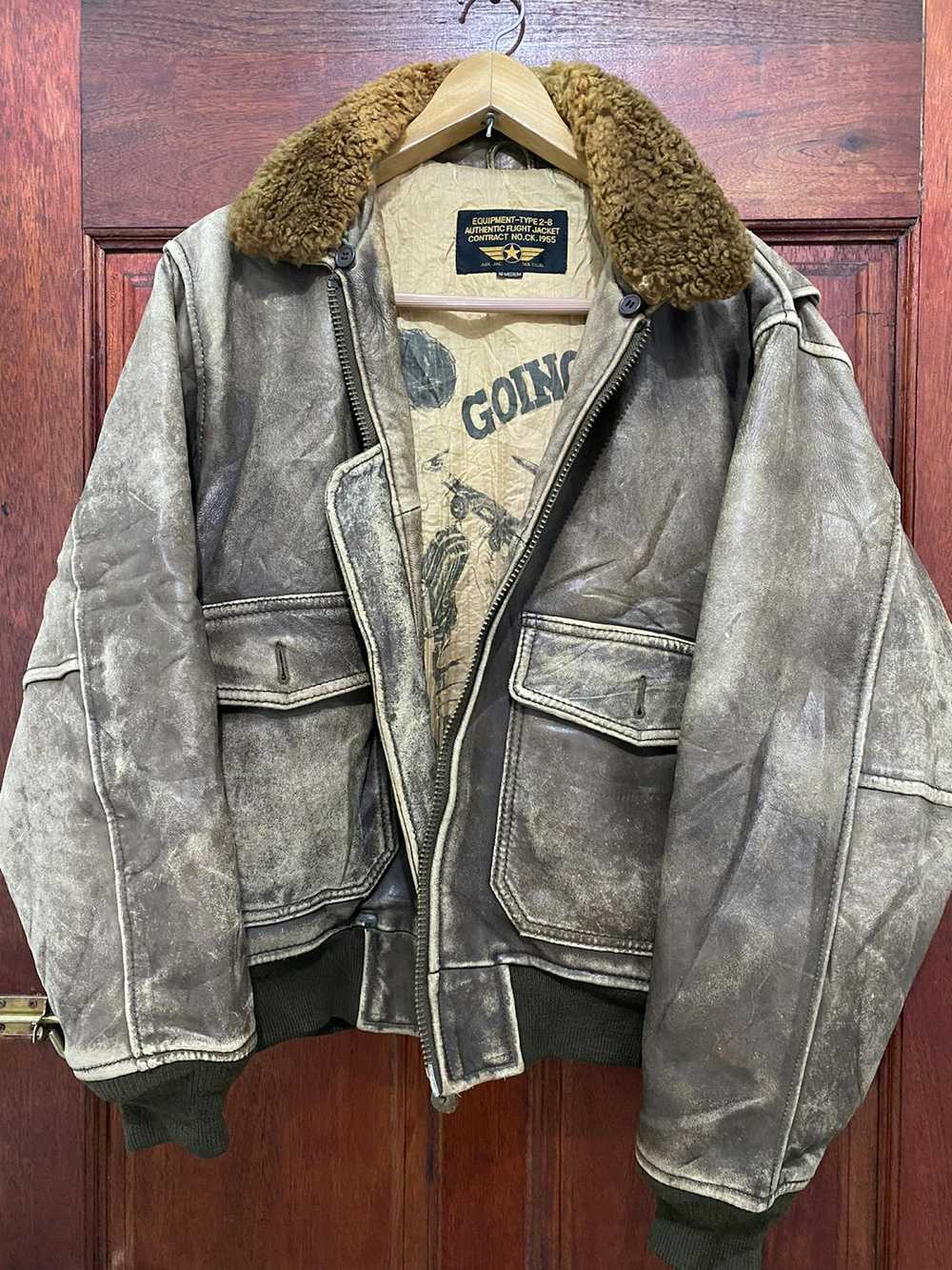 Leather Jacket × Usaf × Vintage VINTAGE USAF TYPE… - image 4