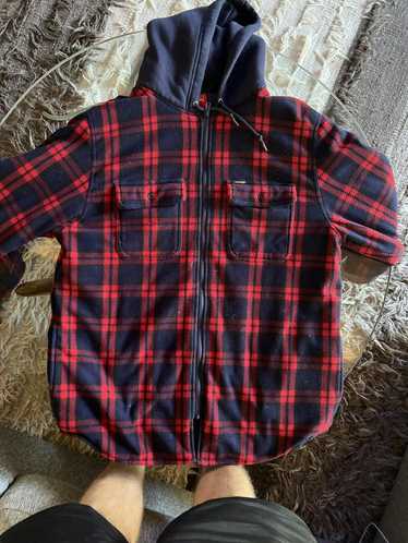 Supreme Supreme Quilted Hooded Plaid Shirt - Gem