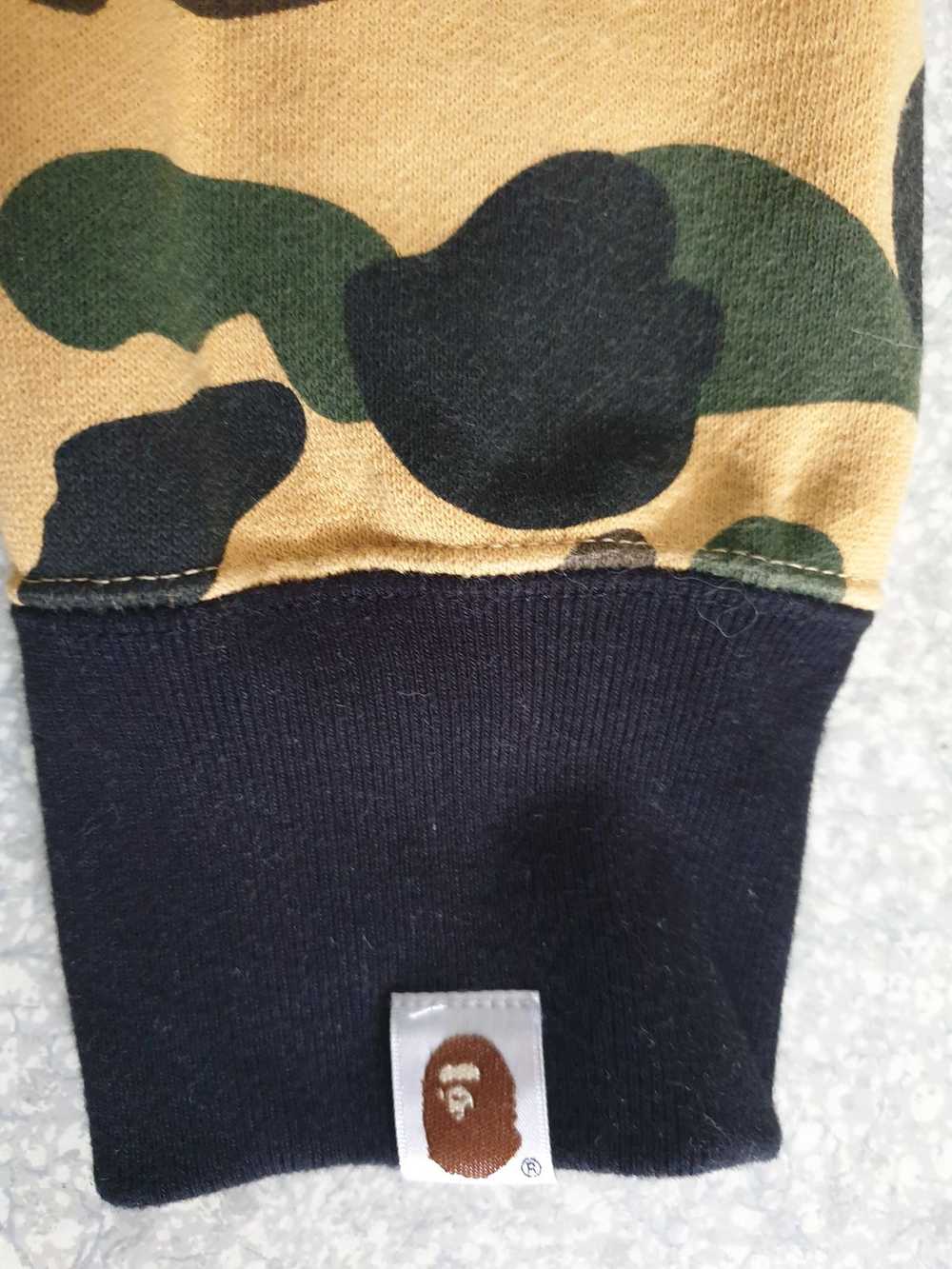 Bape 1st Camo Shark Half Full Zip Hoodie - image 6