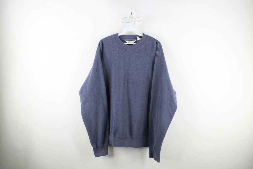 Vintage Vintage Orvis Blank Reverse Fleece Crewne… - image 1