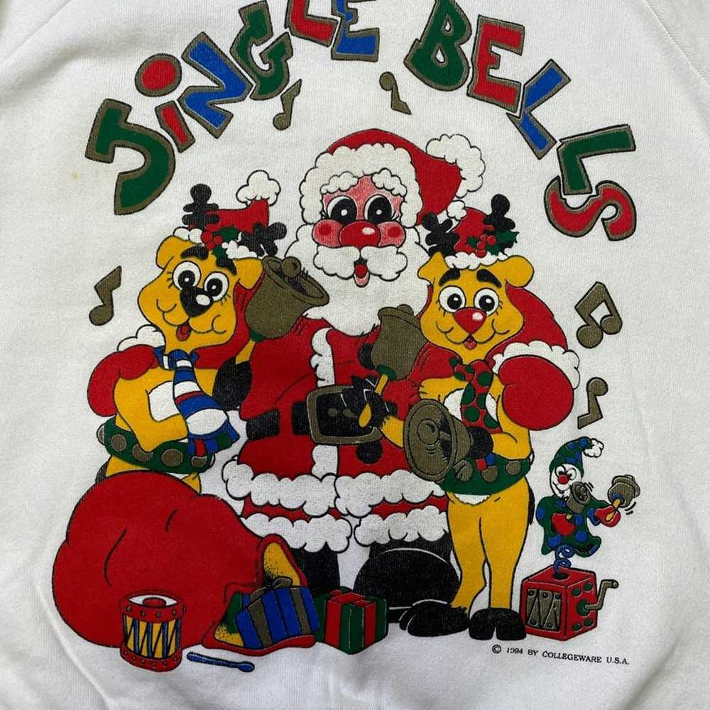 Vintage Vintage Santa Christmas Holiday Sweatshir… - image 2