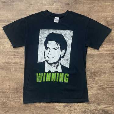 Vintage Charlie Sheen Winning T-Shirt Men's Mediu… - image 1